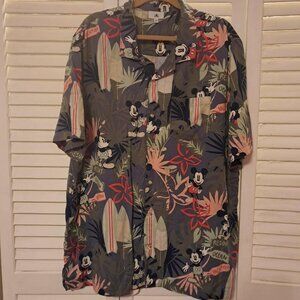 DISNEY RESORT WEAR MICKEY HAWAIIAN TROPICAL SHIRT 3X